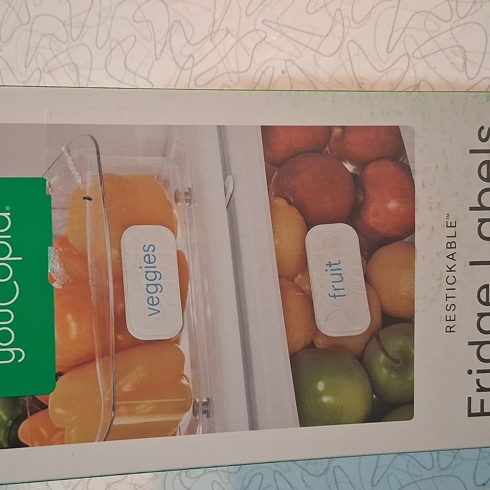 Restickable Fridge Labels